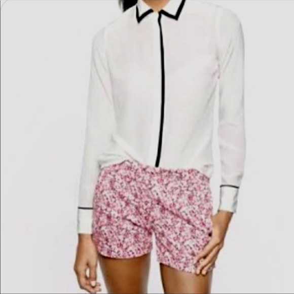 J.Crew x Liberty Art Fabrics pink floral chino shorts, size 4 - Picture 1 of 10
